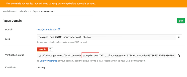 GitLab Pages Custom Domain Documentation